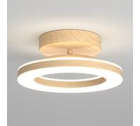 Jadssox Dimmable LED Ceiling Light, 12W 3000K-6000K Adjustable Semi Flush Mount Ceiling Light Fixtures, Modern Round Metal Ceiling Lamp for Bedroom Hallway Laundry Room