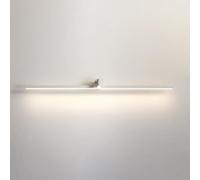 Jadssox LED Bathroom Vanity Light Bar, 3 Color Temperature Dimmable Mirror Lamp with Spotlight, Minimalist Wall Lighting Fixtures Over Mirror for Washroom Dresser(White,100cm/39.4in)