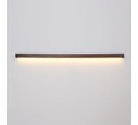 Jadssox LED Linear Wall Light Walnut Wall Sconce Long Strip Vanity Wall Lamp, Minimalist Wood Wall Sconces Hardwired Lighting Fixture for Mirror Bedroom Living Room Hallway 3 Color Mode