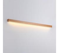 Jadssox LED Linear Wall Light Wood Wall Sconce Minimalist Wall Sconces Lighting Fixture Modern Vanity Lamp, 3 Color Mode Wall Lights for Living Room Bedroom Indoor Wall Washer