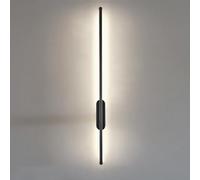 Jadssox LED Linear Wall Sconce Lighting Black Wall Lamp Long Tube Wall Light Fixture Minimalist Sconces Indoor Wall Washer Lamps for Living Room Bedroom Hallway Decor Lighting