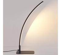 Jadssox Linear LED Desk Lamp Minimalist Black Desk Light Arc-shape Eye Caring Task Lamp, 3 Color Mode Table Lamp for Home Office Bedroom Study Reading Light Desk Lamps