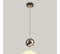 Jadssox Modern LED Pendant Light Globe Hanging Lamp Adjustable Ceiling Spotlight 8W Suspension Downlight Ceiling Spot Lamps for Kitchen Island Dining Room Shop Bar Lighting