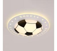 Jadssox Modern Soccer Ceiling Light LED Cartoon Ceiling Lamp, Cute Chandelier Ceiling Lighting Fixture, Round Flush Mount Ceiling Lights for Boys Bedroom Kindergarten Children's Room(3000K,52cm)