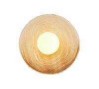 Jadssox Wabi Sabi Ceramic Wall Sconce Globe Glass Wall Lamp Vintage Round Wall Light Fixture, Gradient Ceramic Sconces Wall Lighting, Art Deco Wall Lights for Living Room Hallway