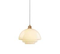 Jadssox White Glass Hanging Light Geometric Pendant Lamp Small Chandelier Ceiling Lighting Indoor Copper Suspension Lamps for Hallway Dining Room Restaurant Kitchen Island Lights