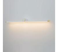 Jadssox White Vanity Light Over Mirror Linear Wall Sconce LED Picture Light, Long Strip Bath Bar Lighting Fixture, Minimalist Vanity Lamps for Dressing Room Bedroom(Gold,80cm)