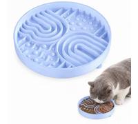 JADUFHU Anti Glutton Cat Bowl, Silicone Slow Slow Down 10 x Blue