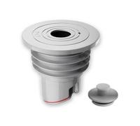 JADUFHU Drain Seal Plug, 7-Layer Waterproof Reusable Stopper, Magnetic Self-Sealing Anti-Odour Silicone Plug, Fits 45-50mm Pipe for Washing Machine, Dishwasher, Kitchen & Bathroom Drain (1PCS)