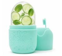 JADUFHU Ice Roller for Face, Reusable Ice Roller for Face and Eyes Care, Green | Silicone Ice Roller for Shrink Pores Anti Wrinkle Reduce Puffiness Improve Skin Elasticity, Beauty Tool for Face