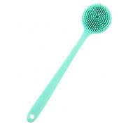 JADUFHU Silicone Back Scrubber with Non-Slip Handle, Green