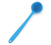 JADUFHU Silicone Back Shower Brush, Long Handle Body Brush, 37.5 cm, Exfoliating Back Shower, Hanging Shower Brush, Body Scrub for Men and Women