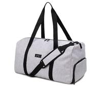 Jadyn 22" Women's Large Duffel/Weekender Bag with Shoe Pocket, Travel Bag, Heather Gray, L, Weekender