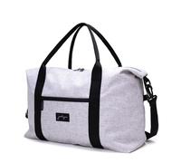 Jadyn B Lola Duffel Bag - 45 cm, 31L - Sports and Weekend Bag (Heather Grey)
