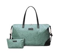 Jadyn Luna Women's Weekender Bag and Travel Duffel, Large 37 Liter Capacity, Sage Flora, Softside Duffle Bag with Vegan Leather Accents