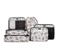 Jadyn Packing Cubes for Travel, 6-Piece Large Packing Cube Organizer Set for Suitcase, Duffel Bag, Luggage, Multiple Sizes Travel Essentials (Desert Foliage)