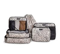 Jadyn Packing Cubes for Travel, 6-Piece Large Packing Cube Organizer Set for Suitcase, Duffel Bag, Luggage, Multiple Sizes Travel Essentials (Cheetah Spot)