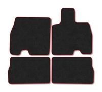 Jaecoo 5 (2025+) [EV] Car Mats Tailored Fit Carpet Floor Mats Non Slip Red Trim Full Coverage Compatible Accessory Front Rear Set Anti Slip Granulated Backing Hand-Finished Clips