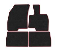 Jaecoo 7 Petrol (2024+) Car Mats Tailored Fit Carpet Floor Mats Non Slip Red Trim Full Coverage Compatible Accessory Front Rear Set Anti Slip Granulated Backing Hand-Finished Clips