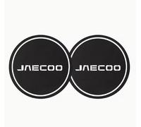 JAECOO Car Cup Holder Insert, Black Silicone Coaster Mat, 7cm Diameter, Anti-Slip Vehicle Accessories, 2 Pack