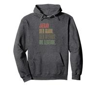 JAEGAR - der Mann der Mythos die Legende | Name Komisch - Pullover Hoodie, Adult Unisex, Dark Heather Grey, Medium