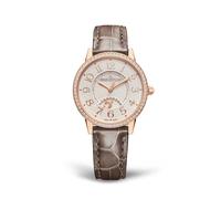Jaeger-LeCoultre Rendez-Vous Classic Women's Diamond Bezel & 18ct Rose Gold Leather Watch