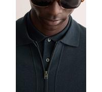 Jaeger male Fine Merino Wool Rich Knitted Jacket - XLREG - Navy, Navy