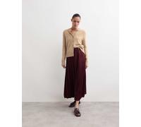 JAEGER Mohair & Wool Blend Textured Cardigan Oatmeal