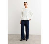 JAEGER Round Neck Top Ivory
