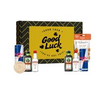 Jägermeister Good Luck Gift Set - Mini Spirits & Energy Drinks with Snacks | Miniature Alcohol Bottles | Gift Set, Gifts for Him, Her,