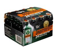 Jägermeister Herbal Liqueur | 24x2cl Miniature Pack | 35% ABV | German Liqueur | Spirits | 56 Herbs & Botanicals | Best Served as an Ice Cold Shot