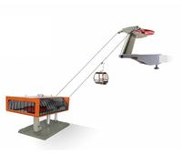 Jaegerndorfer 1/32 Scale OO Kabelbaan D-line Grijs/oranje Cable Railway Track