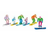Jaegerndorfer JaegerndorferJC54300 Standing Figures with Head Snowboards (6-Piece)