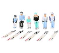 Jaegerndorfer Sitting Figures with Head Ski (6-Piece), 1:32 Scale, 14+ Years, Includes Head Ski