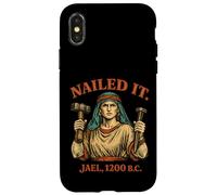 Jael Nailed It Funny Bible Story Vintage Case for iPhone X/XS