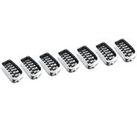 Jaeooai Double Bridge Grill for Jeep For Grand For Cherokee 2017-2021(Chrome Black)