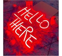 Jaeooai for Neon Signs Decor for Sign Hello There 5V for Lights for Bedroom Wall neon Decor
