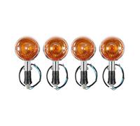 Jaeooai Motorcycle indicators Motorcycle Turn for Signal Light Indicator Amber Blinker For Yamaha For Virago XV 250 400 535 920 1000 V-Star XVS 650 1100 VMax 1200(2 Pairs (4pcs))