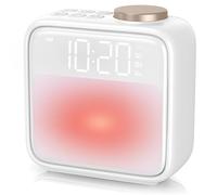 Jaeounr Sunrise Alarm Clocks for Bedrooms, Digital Clock with Sound Machine Nightlight, 1800mAh Rechargable Battery, Alarm Clock for Kids, Heavy Sleepers, Teens, Living Room