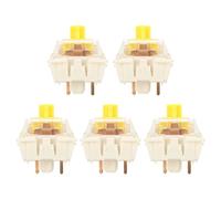 Jaerb Mechanical Keyboard Switches, Keyboard Switches Durable Professional Silent 45Pcs Backlight for Gaming Mechanical Keyboard for DIY (G Yellow PRO)