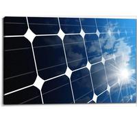 Jaesxxco a Solar Panel reflections the sky clouds and sun rays Canvas Wall Art Decor Paintings Pictures for Bedroom Wall Decor Above Bed Living Room Wall Decoration Bathroom Office Artwork 12x16inch