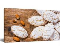 Jaesxxco Almonds Cookies From Siena Italy Canvas Wall Art Vintage Wall Decor Modern Abstract Poster Print For Living Room Bedroom Office Home Decoration 12x16Inch