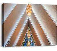 Jaesxxco Bathroom Wall Art Decor for Bedroom Living Room Small Canvas Wall Art UnFramed Ceiling inside Arctic Cathedral Prints Artwork Painting Pictures Kitchen Office 12x16inch