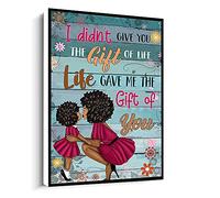 Jaesxxco Canvas Art I Didn'T Give You The Gift Of Life Frame Decor Canvas Wall Art For Living Room Bedroom Office Home Decoration Artwork 121X6Inch Unframed