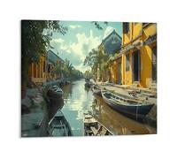 Jaesxxco Canvas Wall Art A Boat That Has The Word O On It Wall Art Poster Decorative Painting For Living Room Bedroom Office Home Decoration Artwork 12x16Inch Unframed