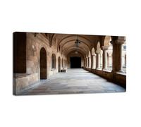 Jaesxxco Canvas Wall Art Croatia Dalmatia Dubrovnik Cloister Franciscan Monastery Canvas Prints Unframed Painting Modern Artwork Abstract Stretched Poster Home Decoration Unique Gift 12X16Inch