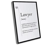 Jaesxxco Canvas Wall Art,Define Wall Decoration,Lawyer Definition Print,Lawyer Gift,Lawyer Office Decor,Attorney Gift,Coworker Gift,Law Wall Art,Minimalist Art,12x16 Inch UnFramed Wall Art
