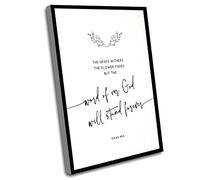 Jaesxxco Canvas Wall Art Set,Isaiah 40 8 Bible Verse Wall Art Print Modern Scripture Printable Office Christian Gift,The Grass Withers The Flower Fades The Word Of God,12x16 Inch UnFramed Wall Art