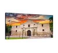 Jaesxxco Canvas Wall Art The Alamo San Antonio Canvas Prints Unframed Painting Modern Artwork Abstract Stretched Poster Home Decoration Unique Gift 12X16Inch