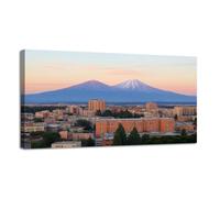 Jaesxxco Canvas Wall Art Yerevan Capital Armenia Mount Ararat Canvas Prints Unframed Painting Modern Artwork Abstract Stretched Poster Home Decoration Unique Gift 12X16Inch